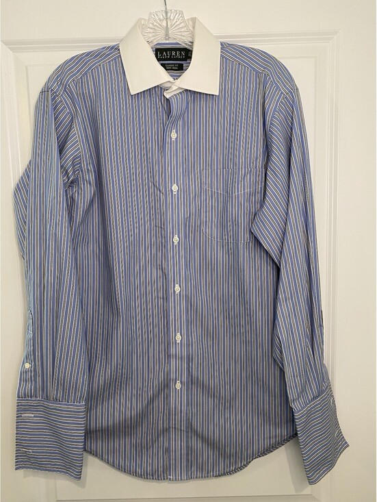 Lauren Ralph Lauren Other - Lauren Ralph Lauren Men's Dress Shirt Blue Classic Fit Non-Iron 15.5 32/33
